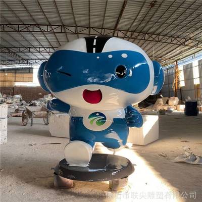 廣西桂林卡通雕塑作品 卡通雕塑定做 廣場(chǎng)氣氛雕塑 聯(lián)尖玻璃鋼雕塑工藝